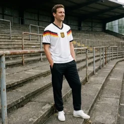 JELEX Equipaciones|Tienda Para Aficionados^Alemania "Retro History" Hombre Camiseta de primera equipación