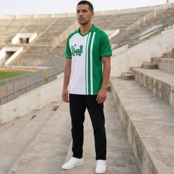 JELEX Equipaciones|Tienda Para Aficionados^Argelia "Retro History" Hombre Camiseta