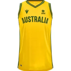 macron Basketball^Australia Balón de baloncesto Niño Camiseta de segunda equipación 58563043