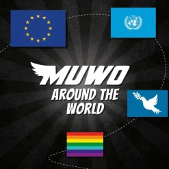 MUWO Otros Accesorios^Bandera arcoiris "Around the World" Bandera 90x150cm