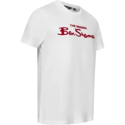 Hombre BEN SHERMAN Camisetas^Flocked Logo Hombre Camiseta 0076268-010