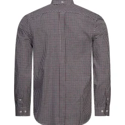 Hombre BEN SHERMAN Camisas Y Polos^Gingham Hombre Camisa de manga larga 0077860-VINO