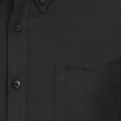 Hombre BEN SHERMAN Camisas Y Polos^Oxford Hombre Camisa de manga larga 0077857-BAREALMENTE NEGRO