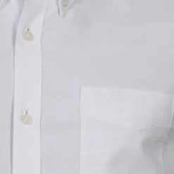 Hombre BEN SHERMAN Camisas Y Polos^Oxford Hombre Camisa de manga larga 0077857-BLANCO