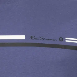 Hombre BEN SHERMAN Camisetas^Seasonal Stripe Hombre Camiseta 1012607N-RIVIERABLUE