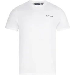 Hombre BEN SHERMAN Camisetas^Small Logo Hombre Camiseta 0076266-BLANCO