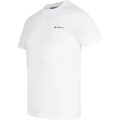 Hombre BEN SHERMAN Camisetas^Small Logo Hombre Camiseta 0076266-BLANCO