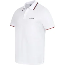 Hombre BEN SHERMAN Camisas Y Polos^Twin Tipped Hombre Polo 0076270N-BLANCO