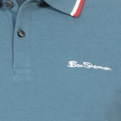 Hombre BEN SHERMAN Camisas Y Polos^Twin Tipped Hombre Polo 0076270NR-Verde azulado