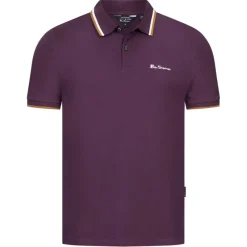 Hombre BEN SHERMAN Camisas Y Polos^Twin Tipped Hombre Polo 0076270-CIRUELA