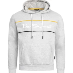 Hombre BEN SHERMAN Sudaderas Y Jerséis^Two Colour Panel Hombre Sudadera con capucha 0067811G-GRIS MARLA