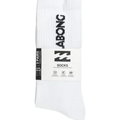 Mujer Billabong Multipacks|Calcetines^Unisex Crew Tennis Calcetines 3 pares blanco BG-01 CREW