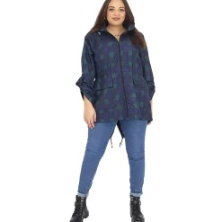 Mujer BRAVE SOUL Chaquetas^Plus Size Fishtail Mujer Parka XLJK-RAVECHECK