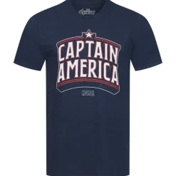 Hombre Lizenz Héroes De La Infancia|Camisetas^Capitán America Archieve Hombre Camiseta FCMTS060NVY