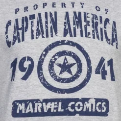 Hombre Lizenz Héroes De La Infancia|Camisetas^Captain America MARVEL Property Hombre Camiseta FBMTS657HGY