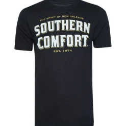 Hombre Lizenz Camisetas^COMODIDAD SUREÑA Soco Logo Hombre Camiseta POMTS224BLK