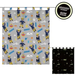Lizenz Héroes De La Infancia|Otros Accesorios^Cortina del bombero Sam 140 x 160 cm luminiscente 6670401001560
