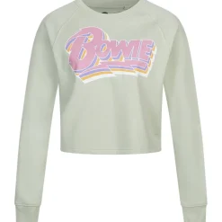 Mujer Lizenz Sudadera^David Bowie Mujer Cropped Sudadera POLCS389SAG