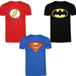 Lizenz Multipacks|Héroes De La Infancia^DC CÓMICS Superman Batman Flash Niño Camiseta Pack de 3 GBBTS133MUL