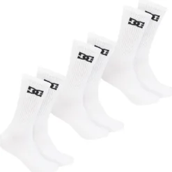 Mujer DC Shoes Multipacks|Calcetines^Sport Crew Unisex Calcetines 3 pares blanco DC-01 CREW