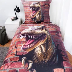 Lizenz Héroes De La Infancia|Otros Accesorios^Dino 3D Sábanas Conjunto 140 x 200 cm + 70 x 90 cm 4459270077