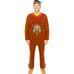 amscan Héroes De La Infancia|Disfraces^Disfraz de nativo americano Hombre 990708