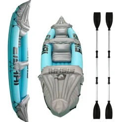 EISHAI Natación^Flow Kayak inflable para 2 personas con remos y bomba