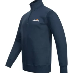 Hombre ellesse Sudaderas Y Jerséis^Benevento Hombre 1/4-Cremallera Sudadera SOP23856-Marino