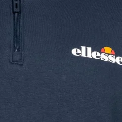 Hombre ellesse Sudaderas Y Jerséis^Benevento Hombre 1/4-Cremallera Sudadera SOP23856-Marino