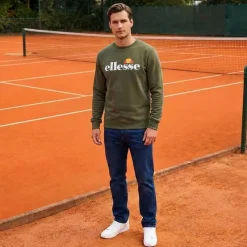 Hombre ellesse Sudaderas Y Jerséis^Kanya Crew Hombre Sudadera SOP24044-Caqui