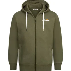 Hombre ellesse Chaquetas^Klemerio Full Zip Hombre Sudadera con cremallera y capucha SOP23857-Caqui