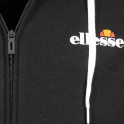 Hombre ellesse Chaquetas^Klemerio Full Zip Hombre Sudadera con cremallera y capucha SOP23857-Negro