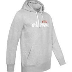 Hombre ellesse Sudaderas Y Jerséis^Monesiglio Hoody Hombre Sudadera con capucha SOP23865-Gris claro jaspeado