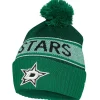Fanatics Hockey Sobre Hielo^Estrellas de Dallas NHL Gorro con pompón 19HG28492GRCW4