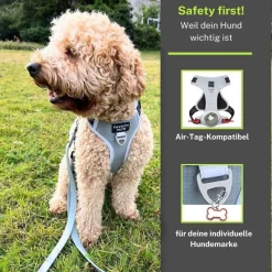 FAVVITY PET Suministros Para Mascotas^Arnés para perros antitirones reflectante acolchado negro