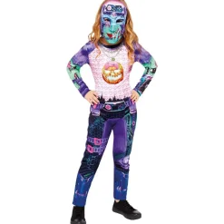 amscan Héroes De La Infancia|Disfraces^Gamer Girl Niña Disfraz de carnaval 991198