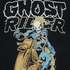 Hombre Lizenz Héroes De La Infancia|Camisetas^Ghost Rider MARVEL Hombre Camiseta FBMTS790BLK