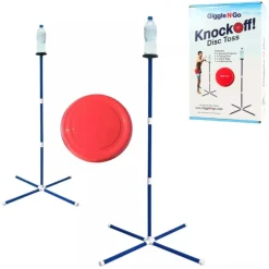 Giggle N Go Game & Fun^Knock Off Frisbee Juego de lanzamiento Conjunto 129 cm 493455