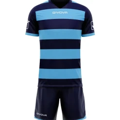 Givova Rugby^Conjunto de rugby Camiseta con pantalones cortos azul marino/azul claro