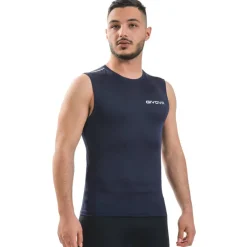 Givova Deportes De Fuerza|Ropa De Fitness^Corpus 1 Camiseta funcional sin mangas azul marino