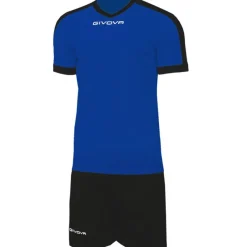 Givova Conjuntos De Fútbol|Equipaciones^Kit Revolution Camiseta de fútbol con Pantalones cortos azul negro