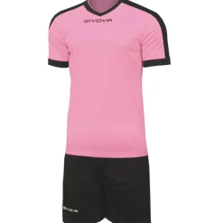 Givova Conjuntos De Fútbol|Equipaciones^Kit Revolution Camiseta de fútbol con Pantalones cortos rosa negro
