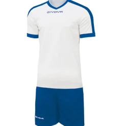 Givova Conjuntos De Fútbol|Equipaciones^Kit Revolution Camiseta de fútbol con Pantalones cortos blanco azul
