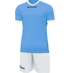 Givova Conjuntos De Fútbol|Equipaciones^Kit Revolution Camiseta de fútbol con Pantalones cortos azul claro blanco