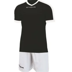 Givova Conjuntos De Fútbol|Equipaciones^Kit Revolution Camiseta de fútbol con Pantalones cortos blanco negro