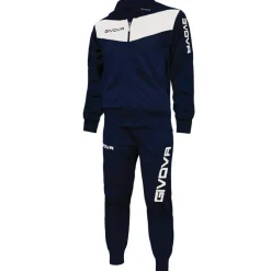 Hombre Givova Chándales|Equipaciones^Tuta Visa Chándal azul marino / blanco