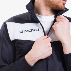 Hombre Givova Chándales|Equipaciones^Tuta Visa Chándal azul marino / blanco