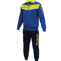 Hombre Givova Chándales|Equipaciones^Tuta Visa Chándal azul / amarillo