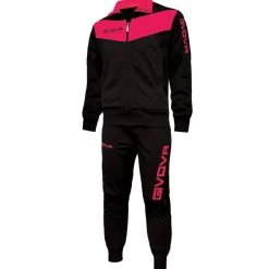 Hombre Givova Chándales|Equipaciones^Tuta Visa Chándal negro / fuxia
