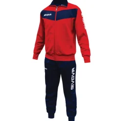 Hombre Givova Chándales|Equipaciones^Tuta Visa Chándal rojo / azul marino